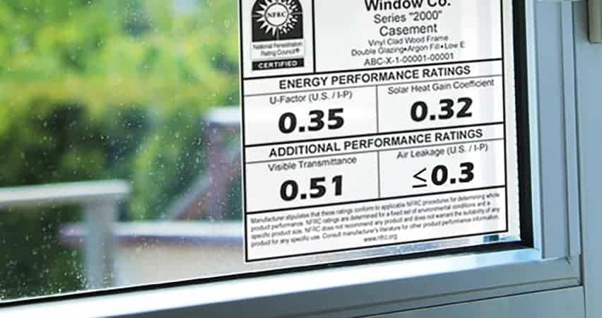 window efficiency ratings